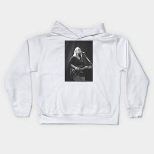 Mary Chapin Carpenter BW Photograph Kids Hoodie